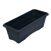 Ящик для цветов, 40 &times; 16/10 &times; 14 см, 6 л, графит