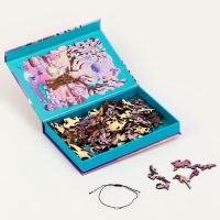 Пазлы деревянные фигурные &laquo;Загадочные сны&raquo; с кулоном на руку, 133 элемента