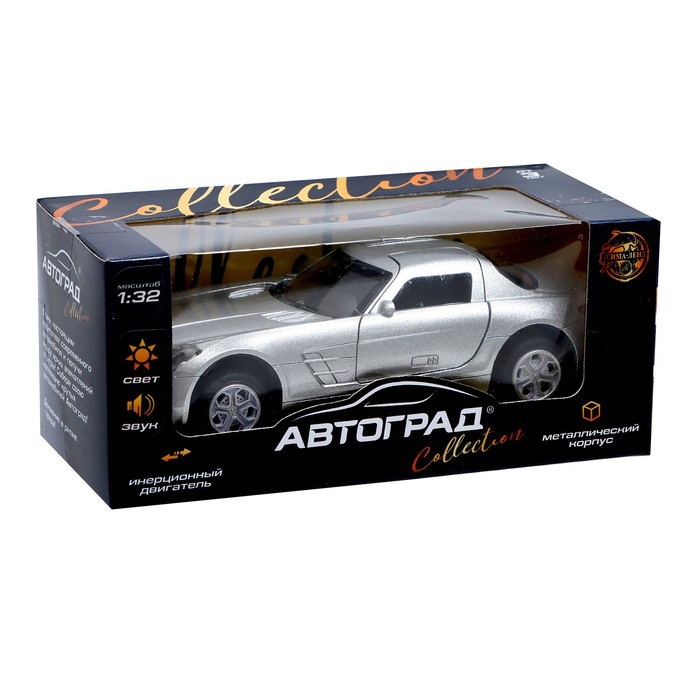 Машина металлическая &laquo;Премиум&raquo;, инерционная, свет и звук, масштаб 1:30