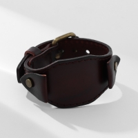 Браслет мужской &laquo;Миллениум&raquo; ремешок, широкий, цвет коричневый