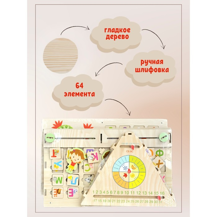 Обучающая доска &laquo;Бизиборд. Обучай-ка&raquo;