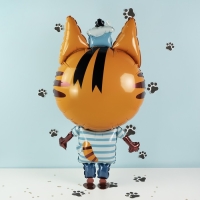 Шар фольгированный 39" &laquo;Три кота. Коржик&raquo;, ходячая фигура