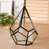 Флорариум каркас "Угольник" 21x14 см, чёрный Флорариум каркас "Угольник" 21x14 см, чёрный