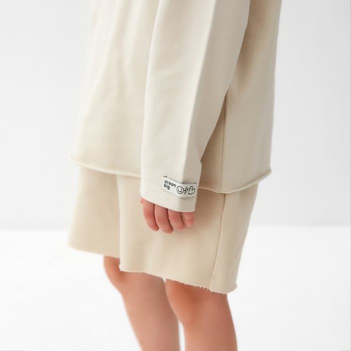 Футболка детская с дл.рукавом KAFTAN, р. 32 (110-116 см), бежевый Футболка детская с дл.рукавом KAFTAN, р. 32 (110-116 см), бежевый