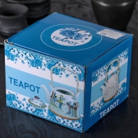 Чайник керамический заварочный с металлическим ситом &laquo;Веера&raquo;, 900 мл