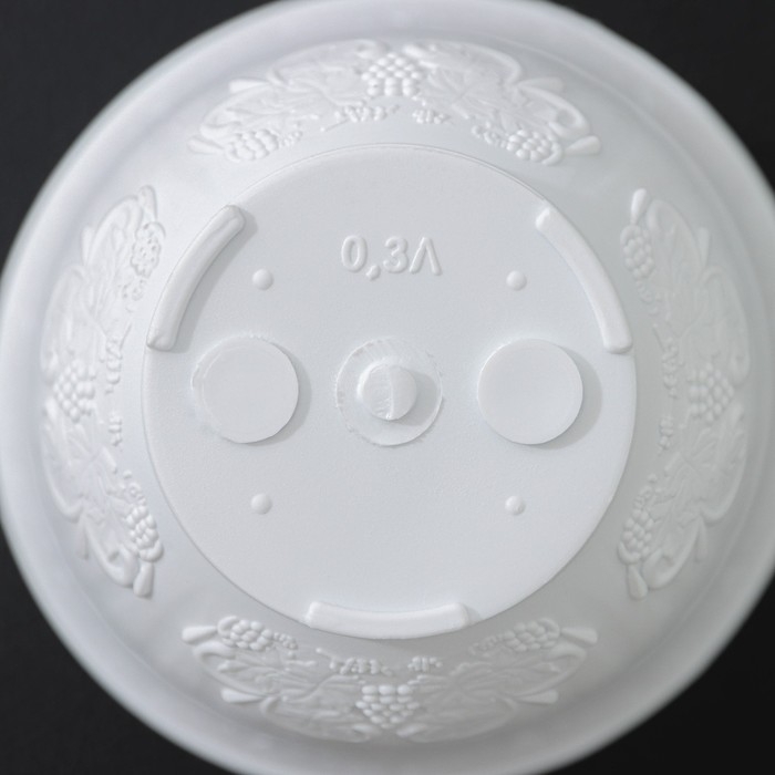 Горшок с поддоном &laquo;Ангара&raquo;, 300 мл, цвет белый