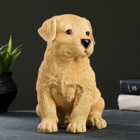 Садовая фигура из полистоуна &laquo;Щенок лабрадора&raquo;, 17&times;12&times;20 см