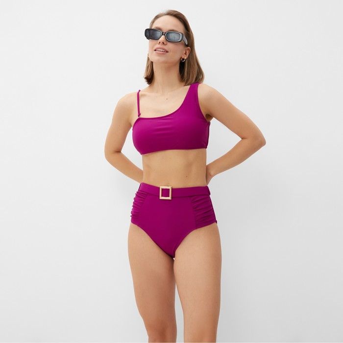 Купальник женский раздельный MINAKU с ремешком цвет фиолетовый, размер 50 Купальник женский раздельный MINAKU с ремешком цвет фиолетовый, размер 50