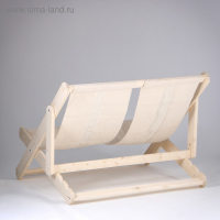 Шезлонг двухместный, ткань, хвоя, 100&times;115&times;78см