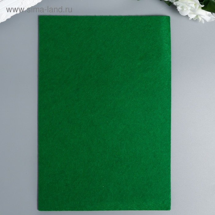 Фетр жесткий 1 мм "Летняя зелень" набор 10 листов формат А4