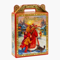 Новый год. Подарочная коробка новогодняя Подарок "Атмосфера" 16,8 х 7 х 25 см. Новый год. Подарочная коробка новогодняя Подарок "Атмосфера" 16,8 х 7 х 25 см.