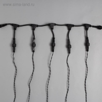 Гирлянда «Клип-лайт» 5 нитей по 20 м, IP44, УМС, тёмная нить, 665 LED, свечение зелёное, 24 В Гирлянда «Клип-лайт» 5 нитей по 20 м, IP44, УМС, тёмная нить, 665 LED, свечение зелёное, 24 В