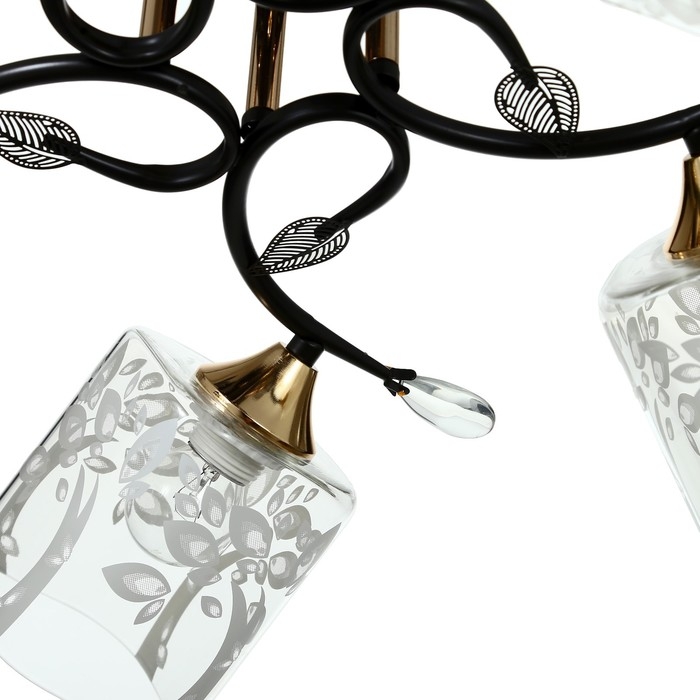 Люстра Светогор 5681 5хЕ27 черный /золото Люстра Светогор 5681 5хЕ27 черный /золото