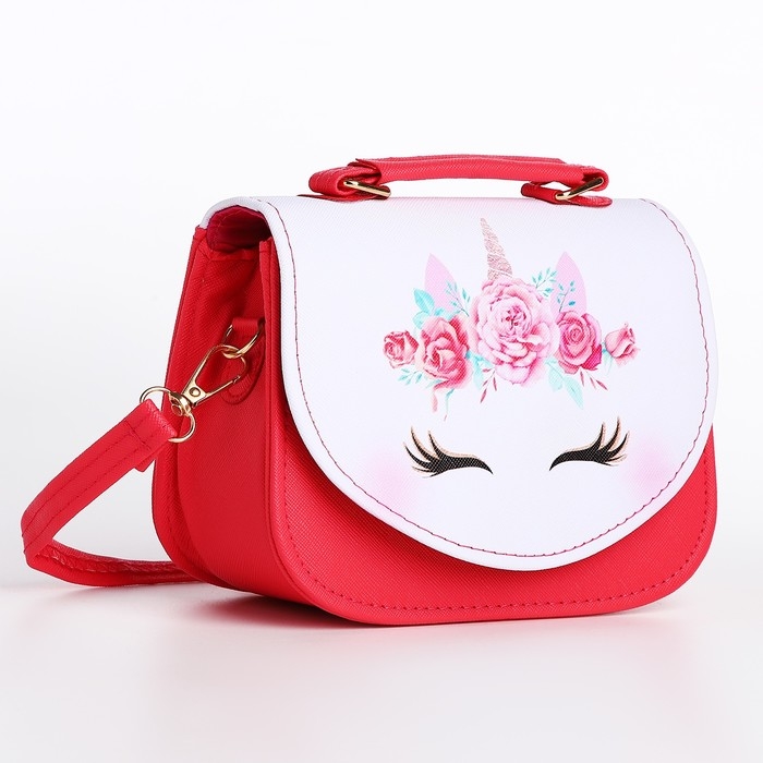 Сумка детская для девочки на клапане, цвет розовый Сумка детская для девочки на клапане, цвет розовый