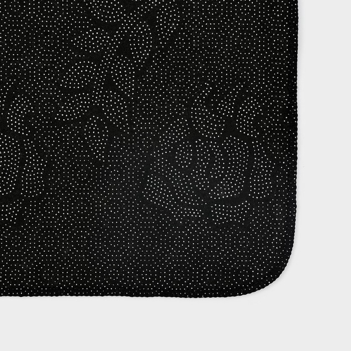 Набор ковриков для ванной и туалета Доляна &laquo;Пёрышки&raquo;, 2 шт, 50&times;80 см, 40&times;50 см, цвет серый