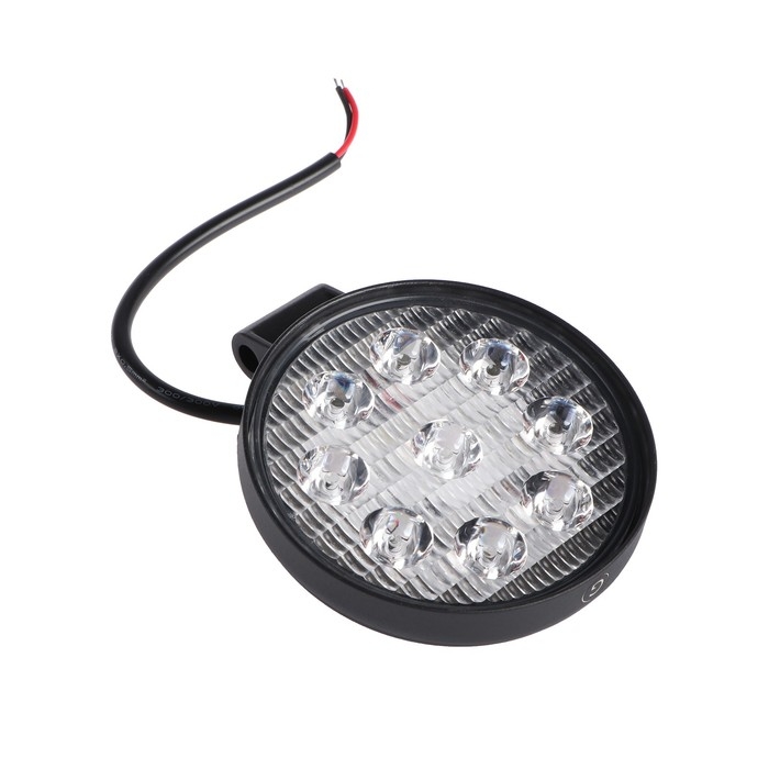 Фара противотуманная GE-WR009F (SL30) "OFF - Road", 9 диодов, 27 Вт, рассеиваемый свет, алюминиевый корпус, пылевлагозащищенный, 115х30х125 мм, 12/24 В