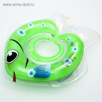 Круг для плавания новорожденных на шею &laquo;Рыбка&raquo;, надувной, с ручками, цвет МИКС, Крошка Я