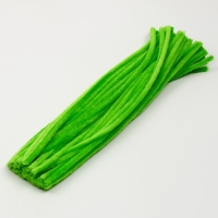 Проволока с ворсом для поделок и декорирования, набор 50 шт., цвет зелёный