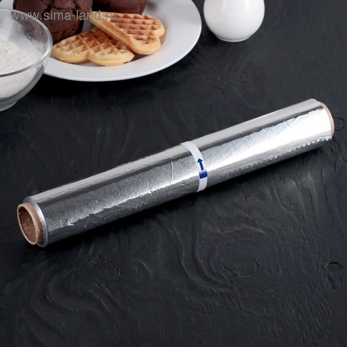 Фольга пищевая алюминиевая &laquo;Универсальная&raquo;, 29 см &times; 50 м, 11 мкм