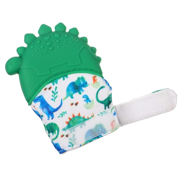 Прорезыватель-рукавичка &laquo;Динозаврик&raquo;, Крошка Я,