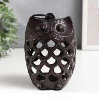 Подсвечник чугун на 1 свечу "Филин" с кольцом 12х8х8 см Подсвечник чугун на 1 свечу "Филин" с кольцом 12х8х8 см