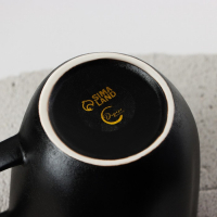 Кружка керамическая неровный край «Чёрная», 350 мл, цвет чёрный Кружка керамическая неровный край «Чёрная», 350 мл, цвет чёрный