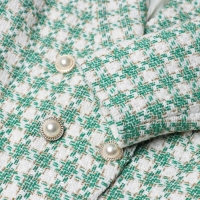 Пиджак твидовый двубортный MIST р. 42. зеленый