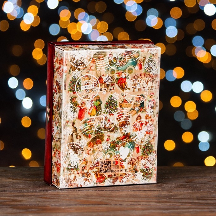 Подарочная коробка Подарочная коробка "Новогодние истории", 16,5 х 12,5 х 5,2 см