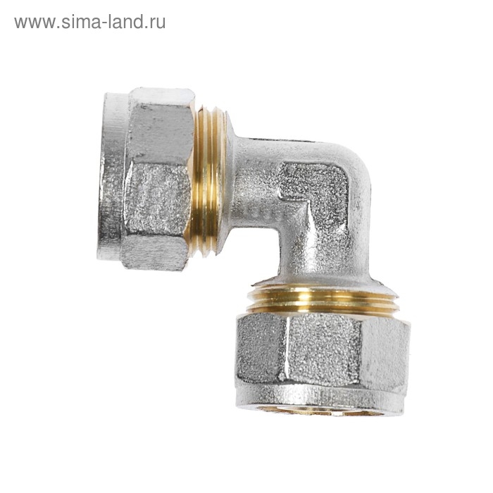 Уголок OTMO, обжимной, 16 мм, латунь