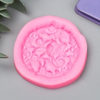 Молд силикон "Птички в цветочных ветвях" 6,5 см Молд силикон "Птички в цветочных ветвях" 6,5 см