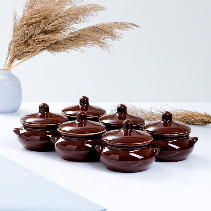 Набор горшков Набор горшков "Лакомка" 6х0,5л, стандарт