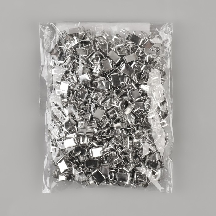 Нижний ограничитель для молнии, металлический, №5, 500 ± 20 шт, цвет серебряный Нижний ограничитель для молнии, металлический, №5, 500 ± 20 шт, цвет серебряный