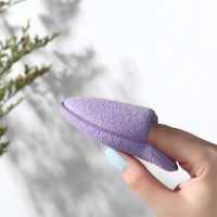 Спонж для умывания &laquo;Капелька&raquo;, 9 &times; 6 см, с карманом, цвет МИКС