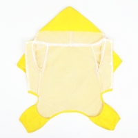 Комбинезон для собак, демисезонный с подкладом, размер S (ДС 25, Ог 37см), жёлтый Комбинезон для собак, демисезонный с подкладом, размер S (ДС 25, Ог 37см), жёлтый