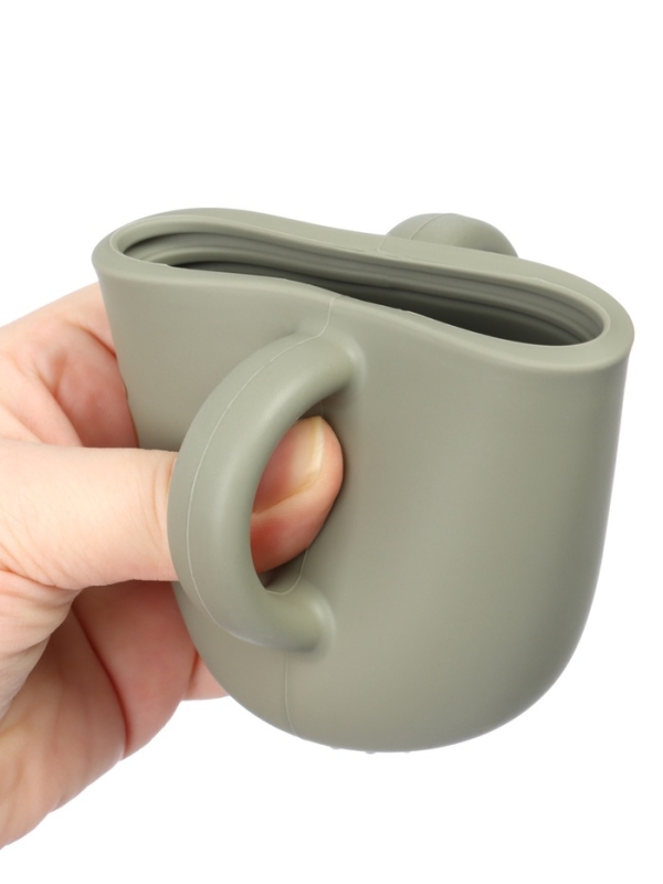 Крошка я, силиконовый поильник, серия мишка, серый SL-07273