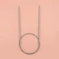 Спицы круговые, для вязания, с тефлоновым покрытием, с металлическим тросом, d=3 мм, 14/80 см