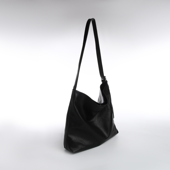 Сумка-мешок женская, на магните, косметичка, цвет чёрный Сумка-мешок женская, на магните, косметичка, цвет чёрный