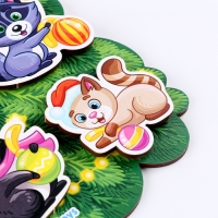 Сортер &laquo;Зверята на ёлке&raquo;, на липучках