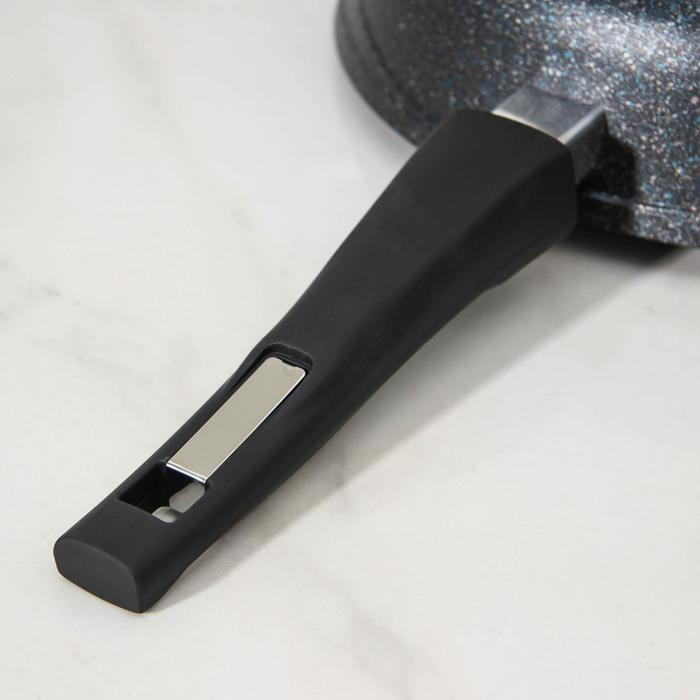 Сковорода &laquo;Гранит Star&raquo;, d=28 см, съёмная ручка, антипригарное покрытие, тёмно-синий