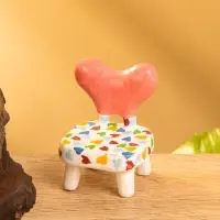 Сувенир &laquo;Стульчик с сердечками&raquo;, 4&times;4&times;5.5 см, дерево, разноцветный