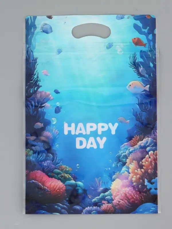 Пакет подарочный, с zip-lock застежкой, "Русалочка", 15х23 &plusmn; 1см МИКС