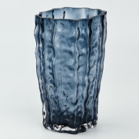 Ваза для цветов &laquo;Марбл блу&raquo; из синего стекла 23&times;15&times;9 см