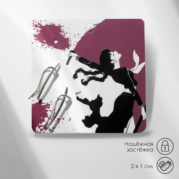 Серьги металл &laquo;Япония&raquo; холодное оружие, меч, цвет серебро