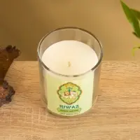 Свеча ароматическая в стекле "Жасмин и Шафран" соевый воск 120гр