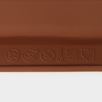 Форма для шоколада Доляна &laquo;Прямоугольник&raquo;, силикон, 26&times;9,5 см, 10 ячеек (7,1&times;1,7 см), цвет коричневый