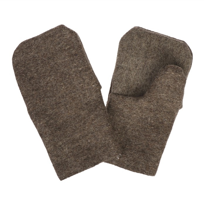 Рукавицы, сукно, брезентовый наладонник, коричневые, Greengo Рукавицы, сукно, брезентовый наладонник, коричневые, Greengo