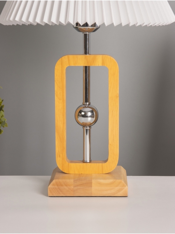 Лампа настольная BayerLux ЭКО "Диана" 1х40Вт Е27 коричневый 30х30х46см