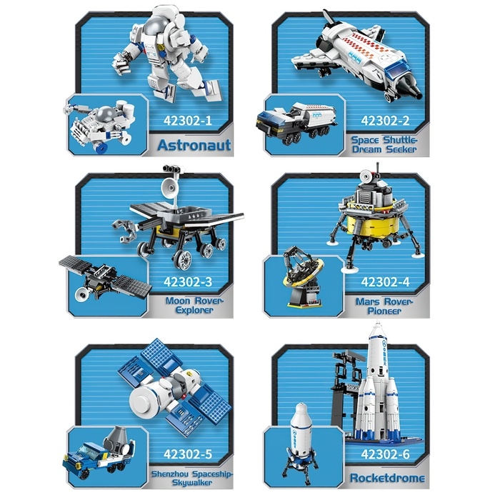 Конструктор блочный Космос &laquo;Спутник&raquo;, 137 деталей