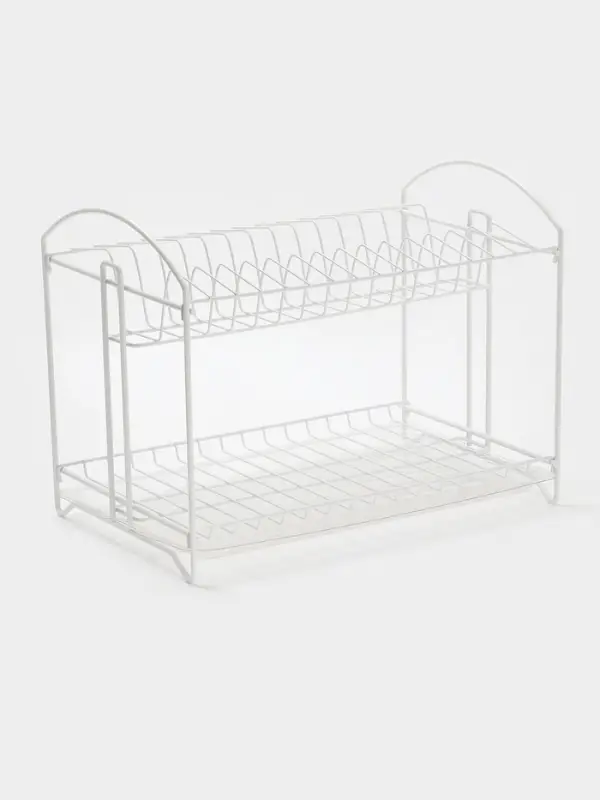 Сушилка для посуды универсальная, разборная, с поддоном, цвет белый 39,5*24*29,5см