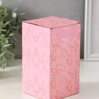 Сувенир пластик "Бабочки на колбе" LED 2хAG13 + наклейки бабочки 8,5х8,5х15 см